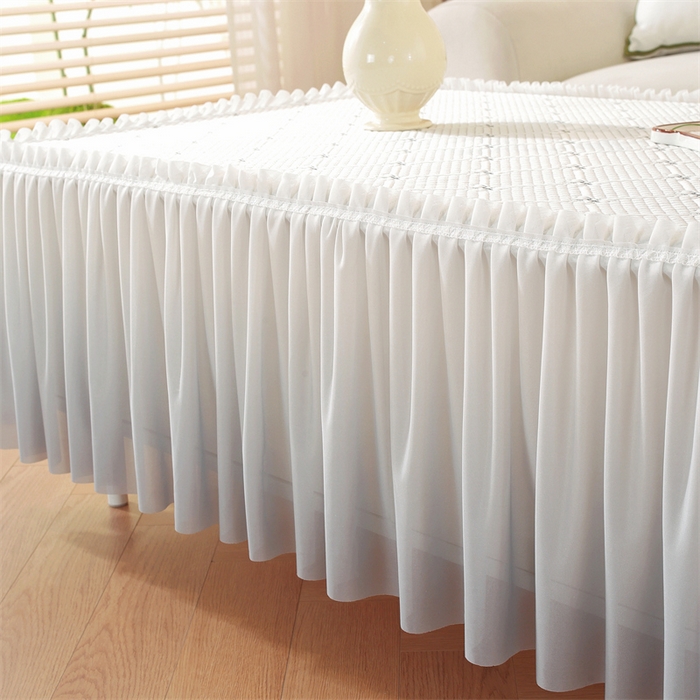 91家纺网 家纺一手货源 找家纺 共鸣沙发垫 2025新款蝴蝶结茶几垫 蝴蝶结-浅灰