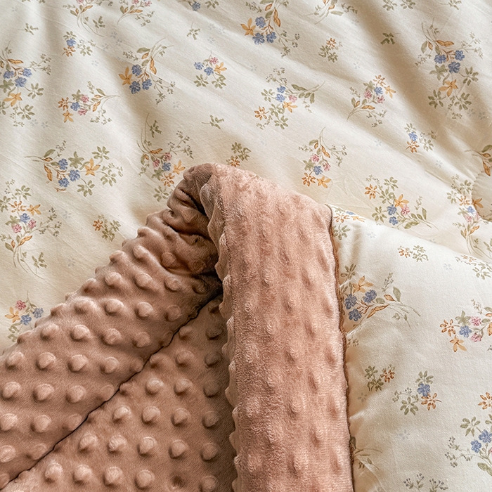 91家纺网 家纺一手货源 找家纺 梦依依 （加微信送买家秀）2025新款40支全棉豆豆被大豆被夏被冬秋被子被芯-风格二 蓝香清韵