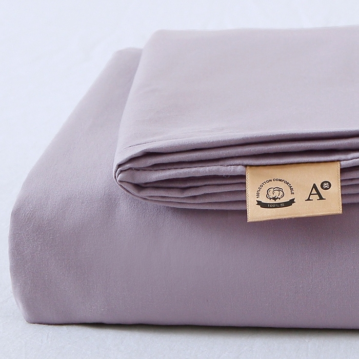 91家纺网 家纺一手货源 找家纺 晶缦 2025新款100%纯棉13376纯色喷气全棉磨毛单品被套 暖芸馨-浅陌紫
