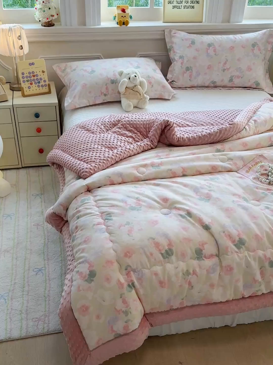 91家纺网 家纺一手货源 找家纺 梦依依 （加微信送买家秀）2025新款40支全棉豆豆被大豆被夏被冬秋被子被芯-风格二 潮汐月影