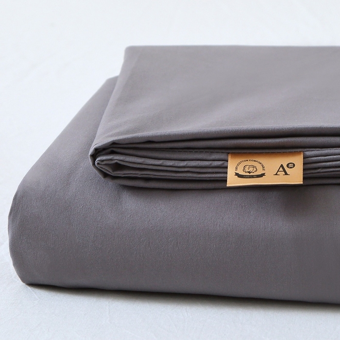 91家纺网 家纺一手货源 找家纺 晶缦 2025新款100%纯棉13376纯色喷气全棉磨毛单品被套 暖芸馨-深青灰