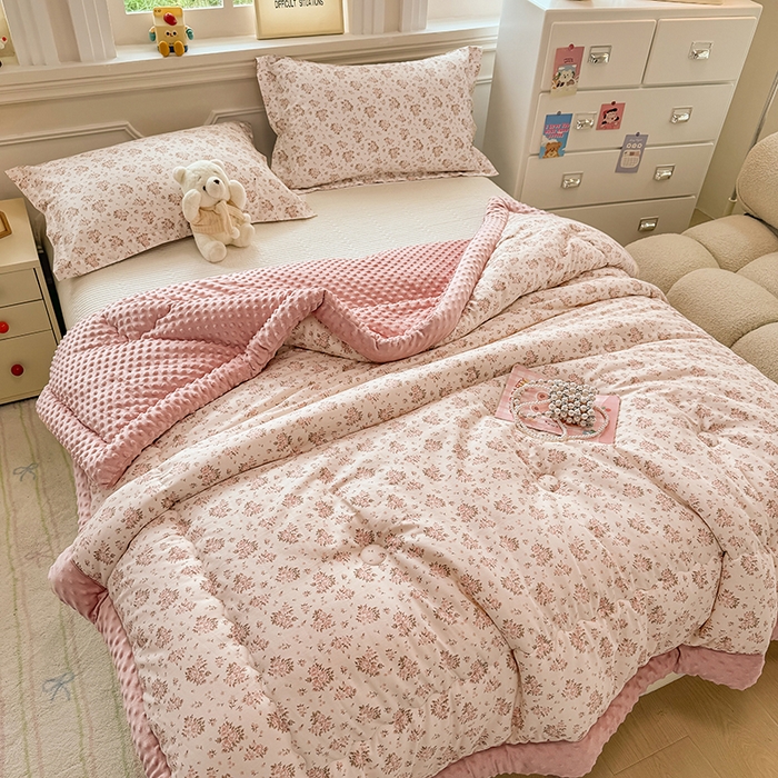 91家纺网 家纺一手货源 找家纺 梦依依 （加微信送买家秀）2025新款40支全棉豆豆被大豆被夏被冬秋被子被芯-风格二 月亮集