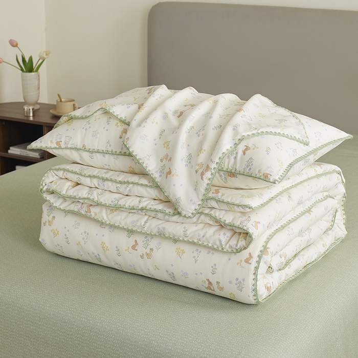 91家纺网 家纺一手货源 找家纺 （总）暖阳 2025新款全棉A类里外贝壳三角针包边冬被被子被芯