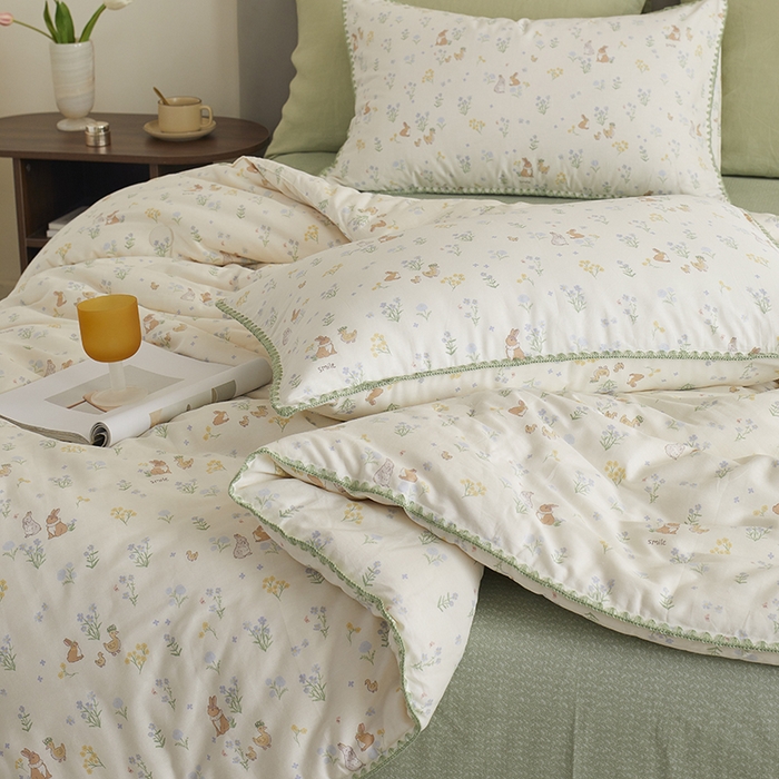 91家纺网 家纺一手货源 找家纺 （总）暖阳 2025新款全棉A类里外贝壳三角针包边冬被被子被芯