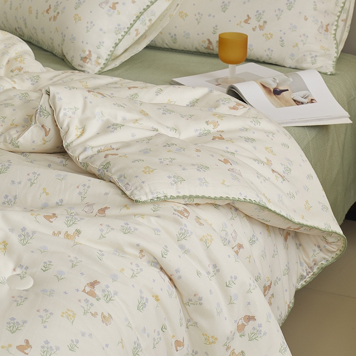 91家纺网 家纺一手货源 找家纺 （总）暖阳 2025新款全棉A类里外贝壳三角针包边冬被被子被芯