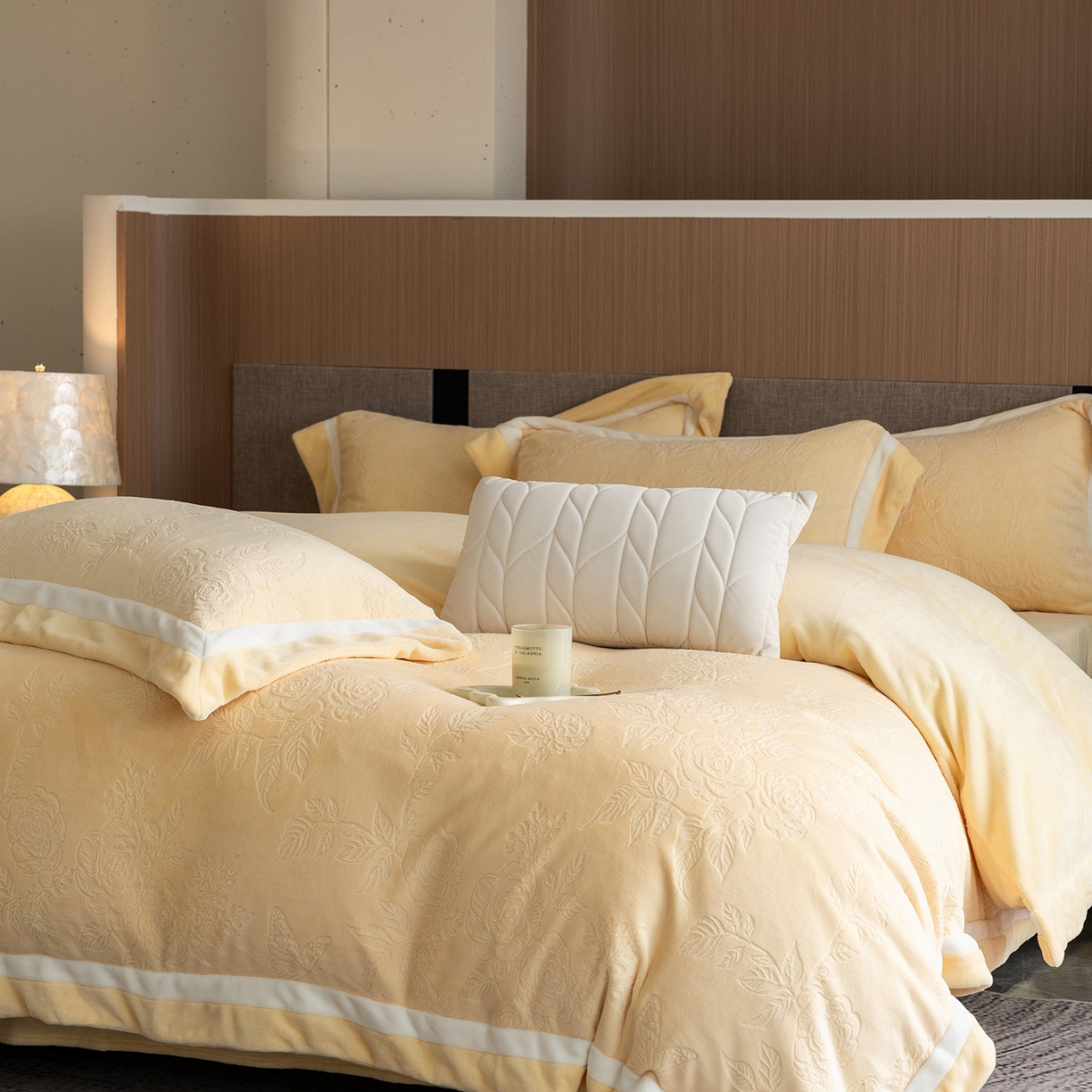 91家纺网 家纺一手货源 找家纺 （总）蓝梦 2025新款亲肤舒适牛奶绒四件套-繁花系列