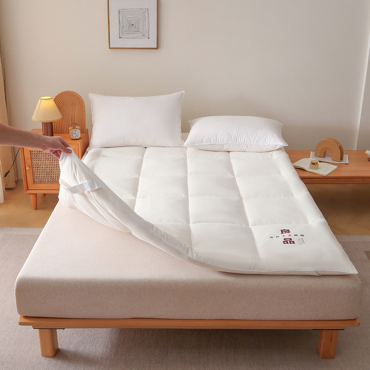 91家纺网 家纺一手货源 找家纺 （总）薇玛仕 2025新款新疆臻梳棉良品大豆床褥子单双人床垫子