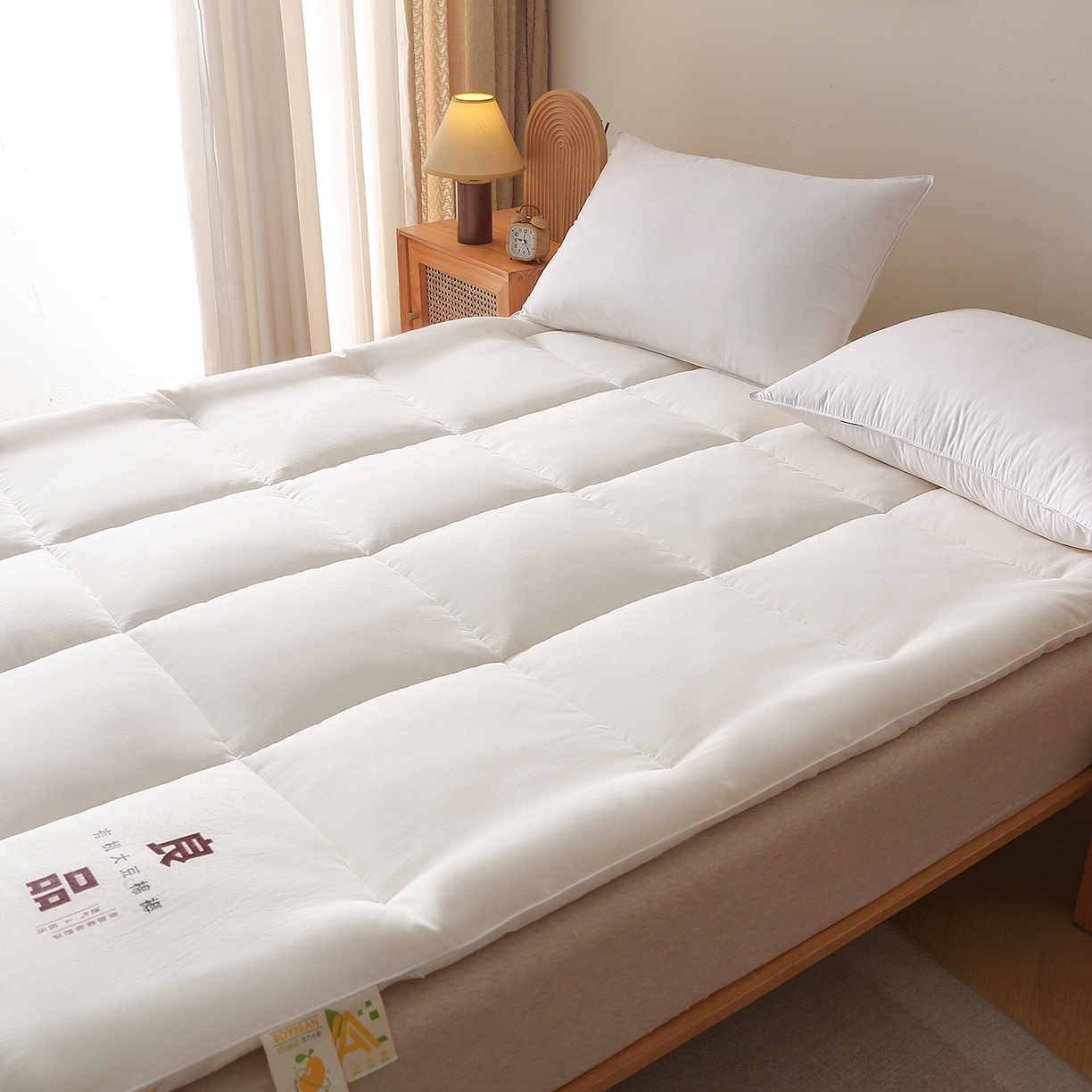 91家纺网 家纺一手货源 找家纺 （总）薇玛仕 2025新款新疆臻梳棉良品大豆床褥子单双人床垫子