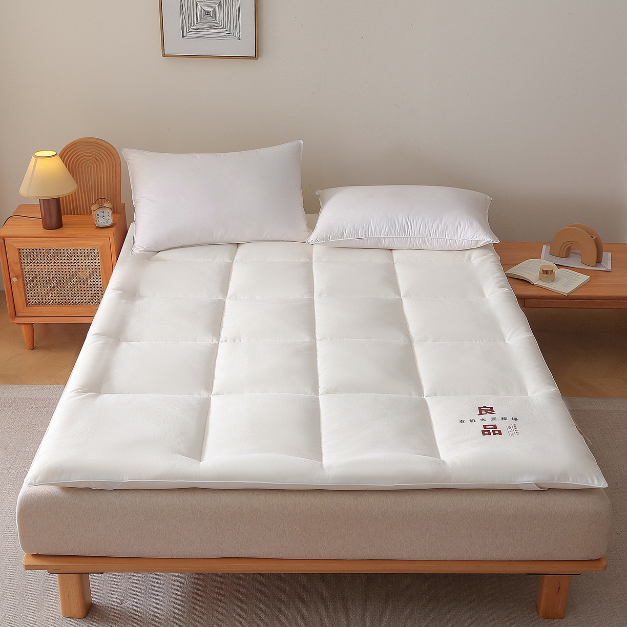 91家纺网 家纺一手货源 找家纺 （总）薇玛仕 2025新款新疆臻梳棉良品大豆床褥子单双人床垫子