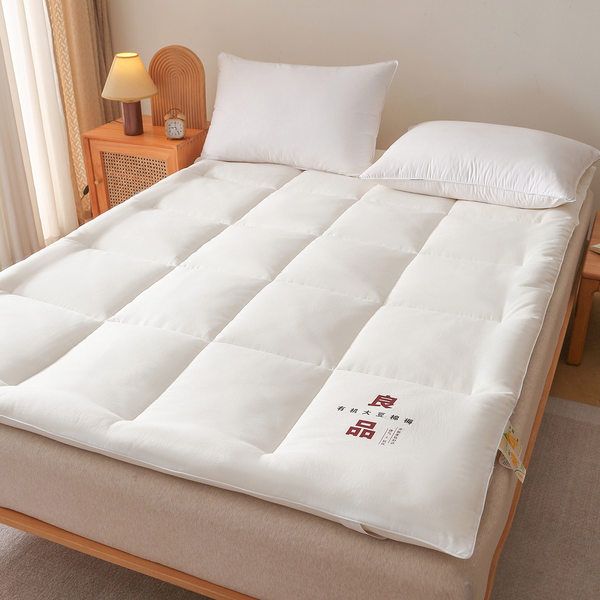 91家纺网 家纺一手货源 找家纺 （总）薇玛仕 2025新款新疆臻梳棉良品大豆床褥子单双人床垫子
