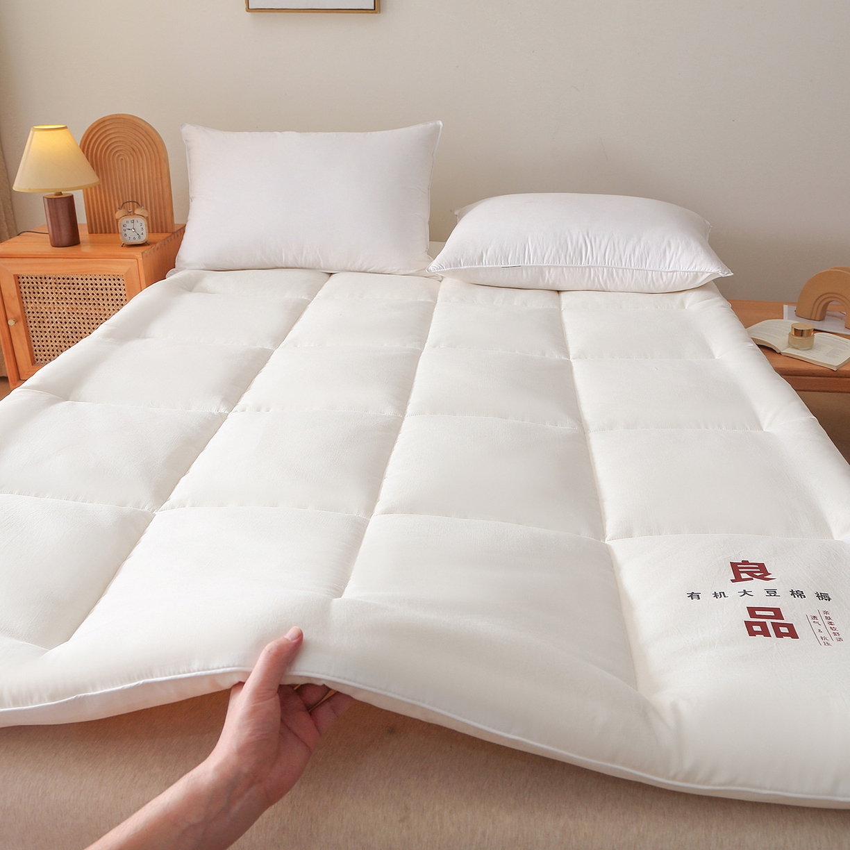 91家纺网 家纺一手货源 找家纺 （总）薇玛仕 2025新款新疆臻梳棉良品大豆床褥子单双人床垫子