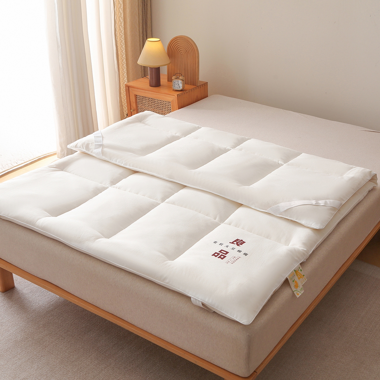 91家纺网 家纺一手货源 找家纺 （总）薇玛仕 2025新款新疆臻梳棉良品大豆床褥子单双人床垫子