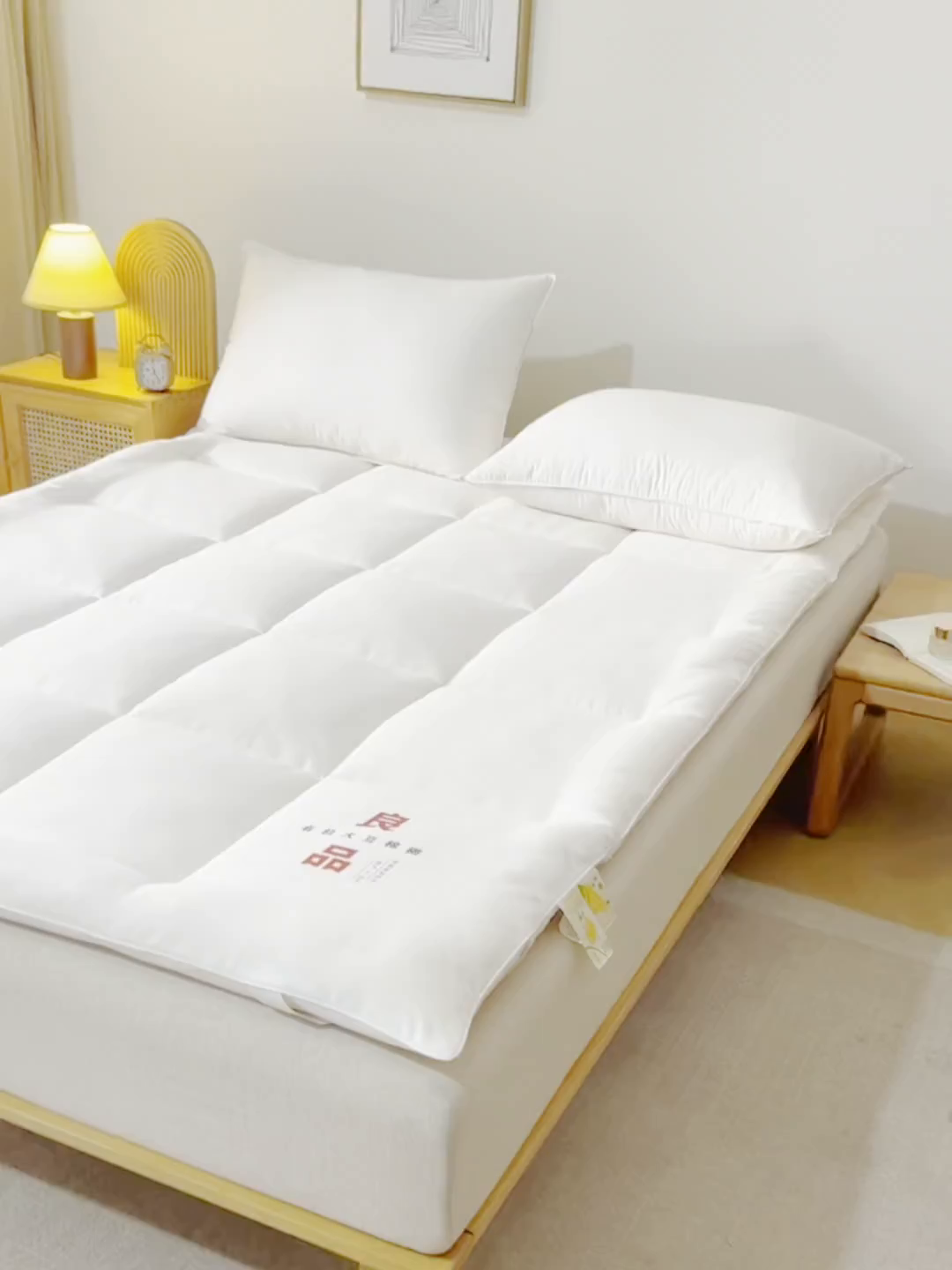 91家纺网 家纺一手货源 找家纺 （总）薇玛仕 2025新款新疆臻梳棉良品大豆床褥子单双人床垫子