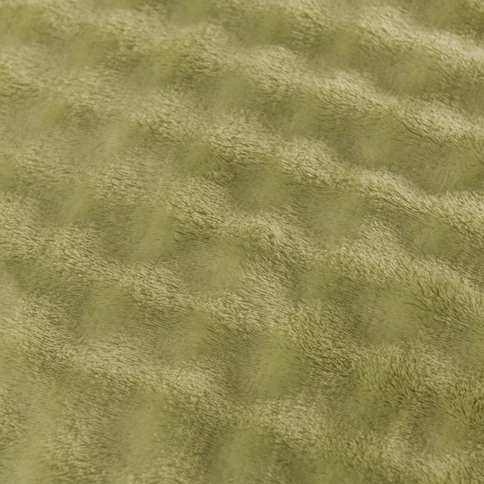 91家纺网 家纺一手货源 找家纺 爱彼家纺 2025秋冬新款玉兔云绒毛毯毯子午睡毯玉兔云绒-系列二 【简梦】-茶绿