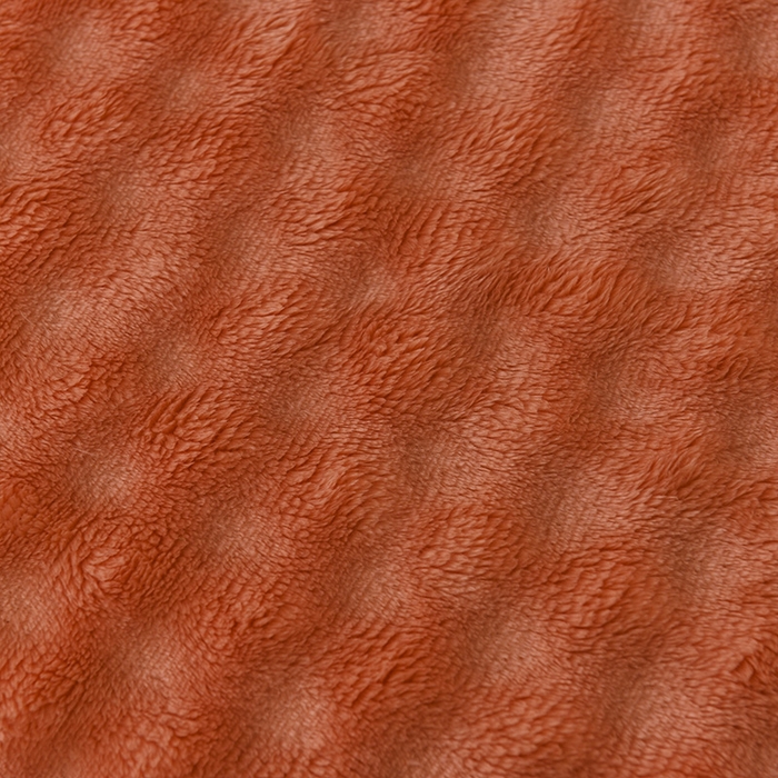 91家纺网 家纺一手货源 找家纺 爱彼家纺 2025秋冬新款玉兔云绒毛毯毯子午睡毯玉兔云绒-系列二 【简梦】-赤橙