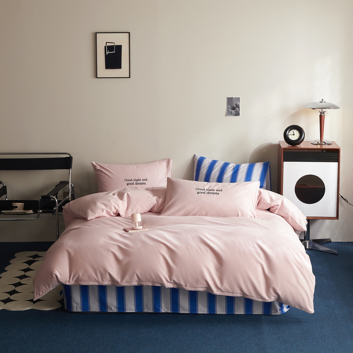 91家纺网 家纺一手货源 找家纺 （总）怡家居 2025新款全棉老粗布床单床笠三件套