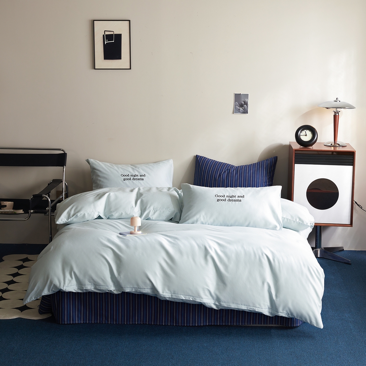 91家纺网 家纺一手货源 找家纺 （总）怡家居 2025新款全棉60S磨毛绣花四件套--光栅系列