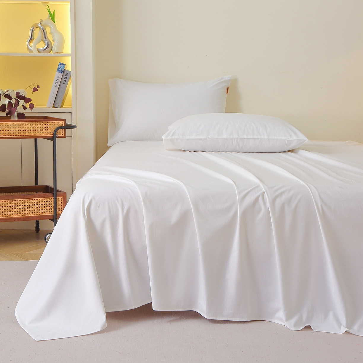 91家纺网 家纺一手货源 找家纺 （总）2025新款100%棉13376纯色喷气全棉磨毛床单单件纯棉单品床单加厚保暖斜纹活性单床单