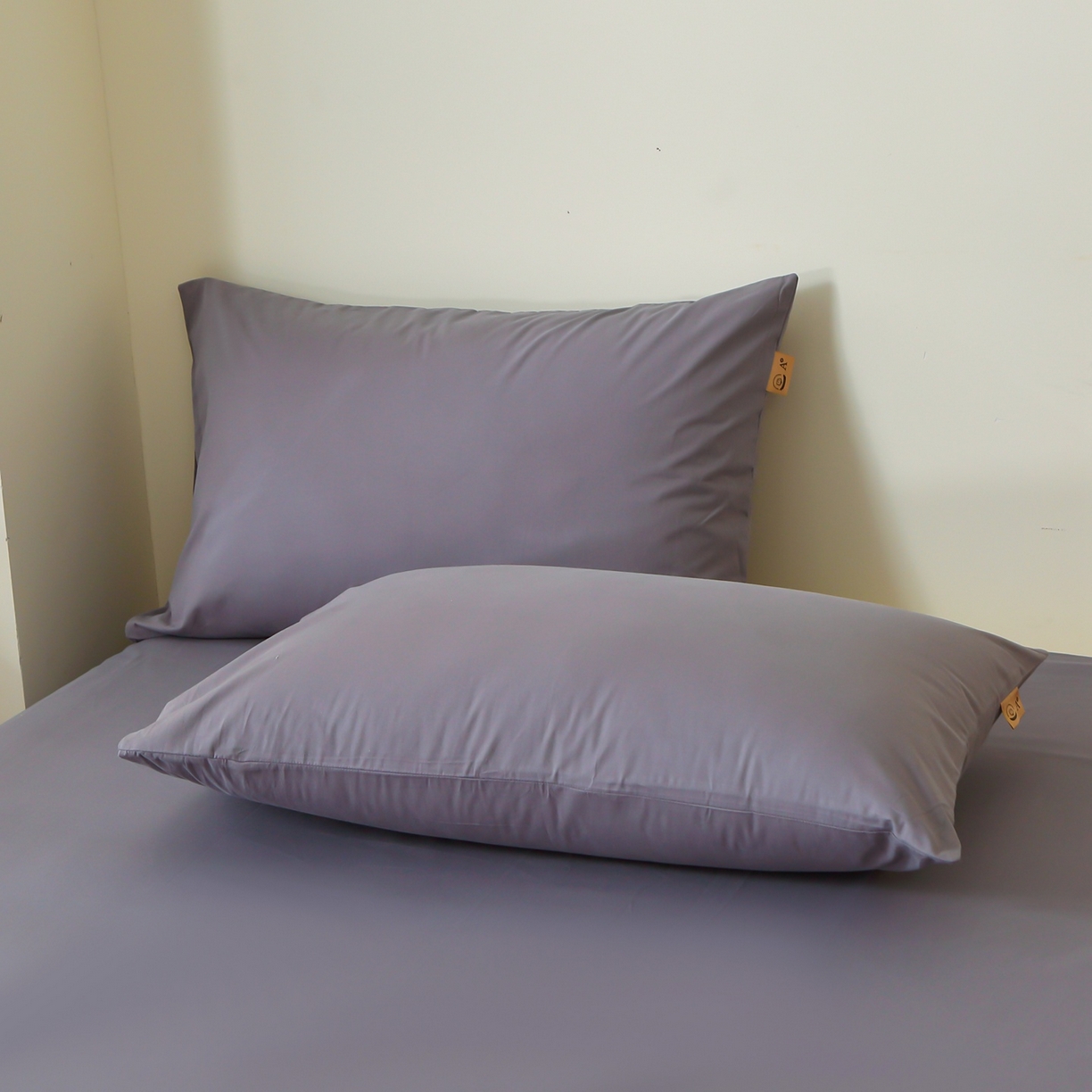 91家纺网 家纺一手货源 找家纺 晶缦家纺 2025新款100%纯棉13376纯色喷气全棉磨毛四件套和单品被套床单床笠枕套-单床单 暖芸馨-深青灰