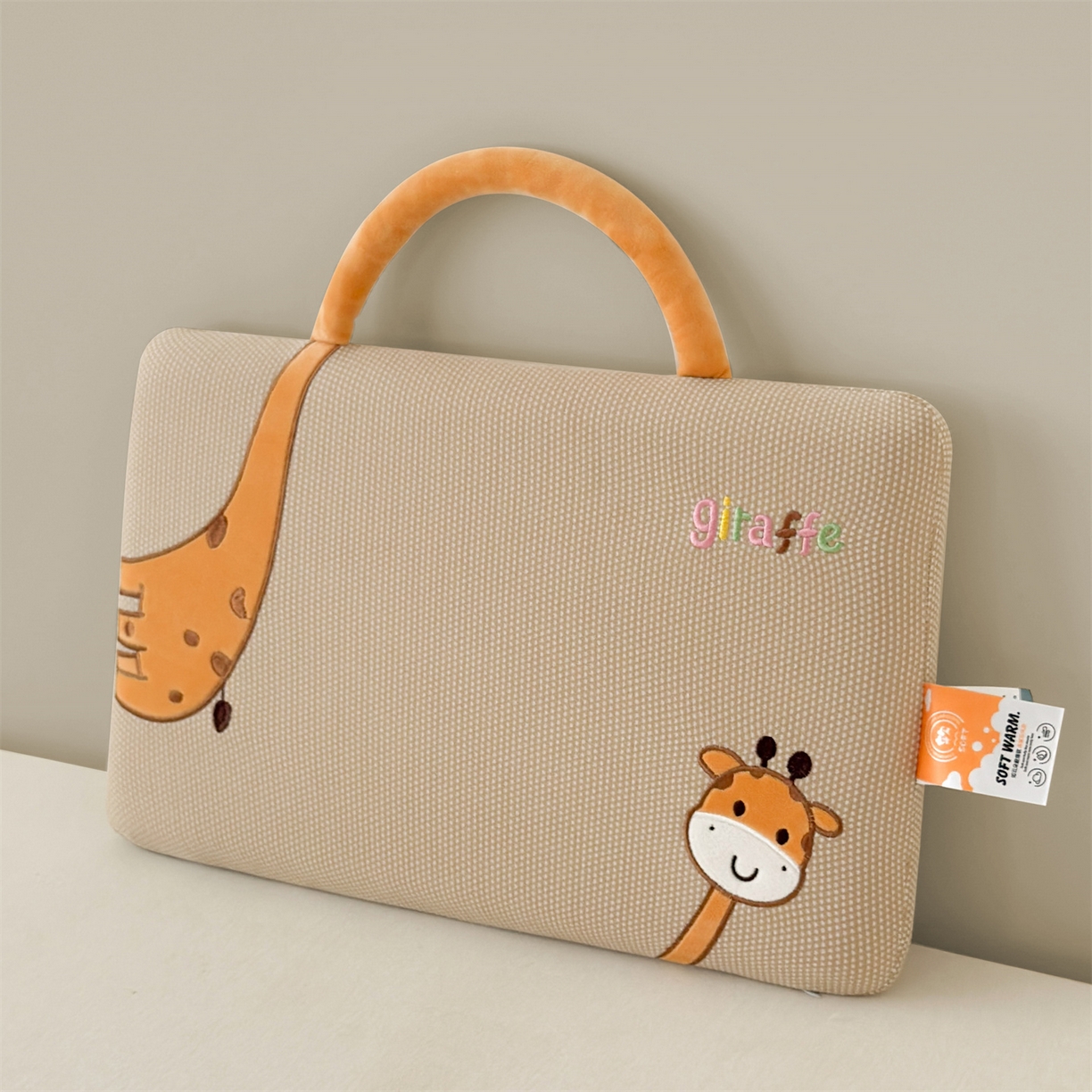 91家纺网 家纺一手货源 找家纺 麦肯锡 2025新款长颈鹿面包儿童记忆枕 枕头枕芯 咖色/对