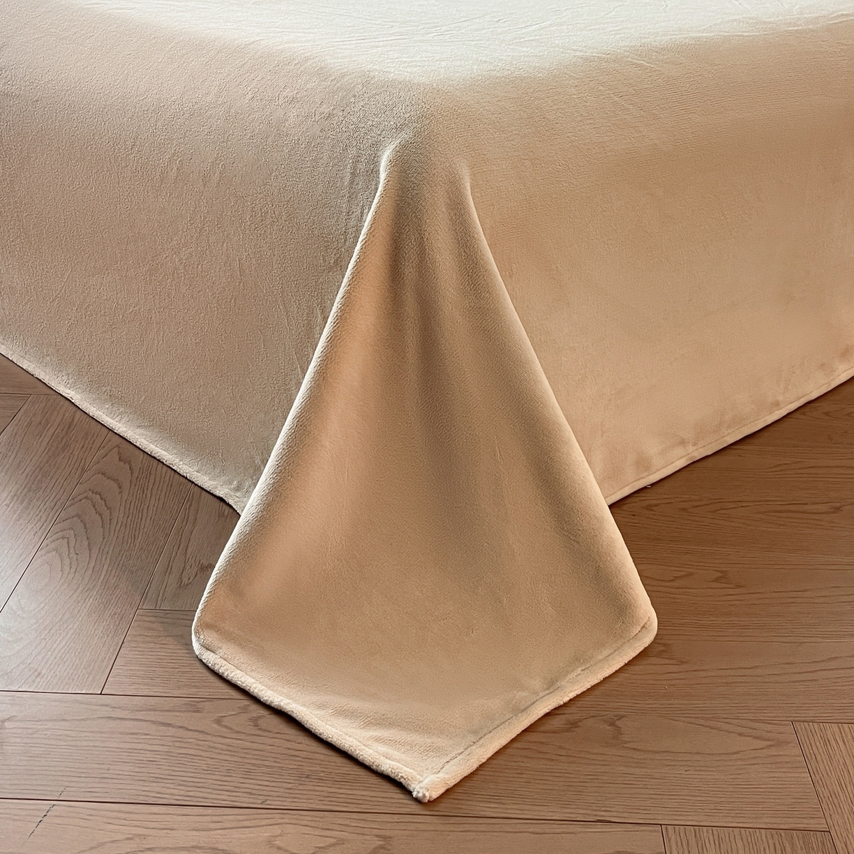 91家纺网 家纺一手货源 找家纺 慕晨 2025新款立体提花绒工艺款美拉德风格高克重雕花加厚牛奶绒四件套 安娜