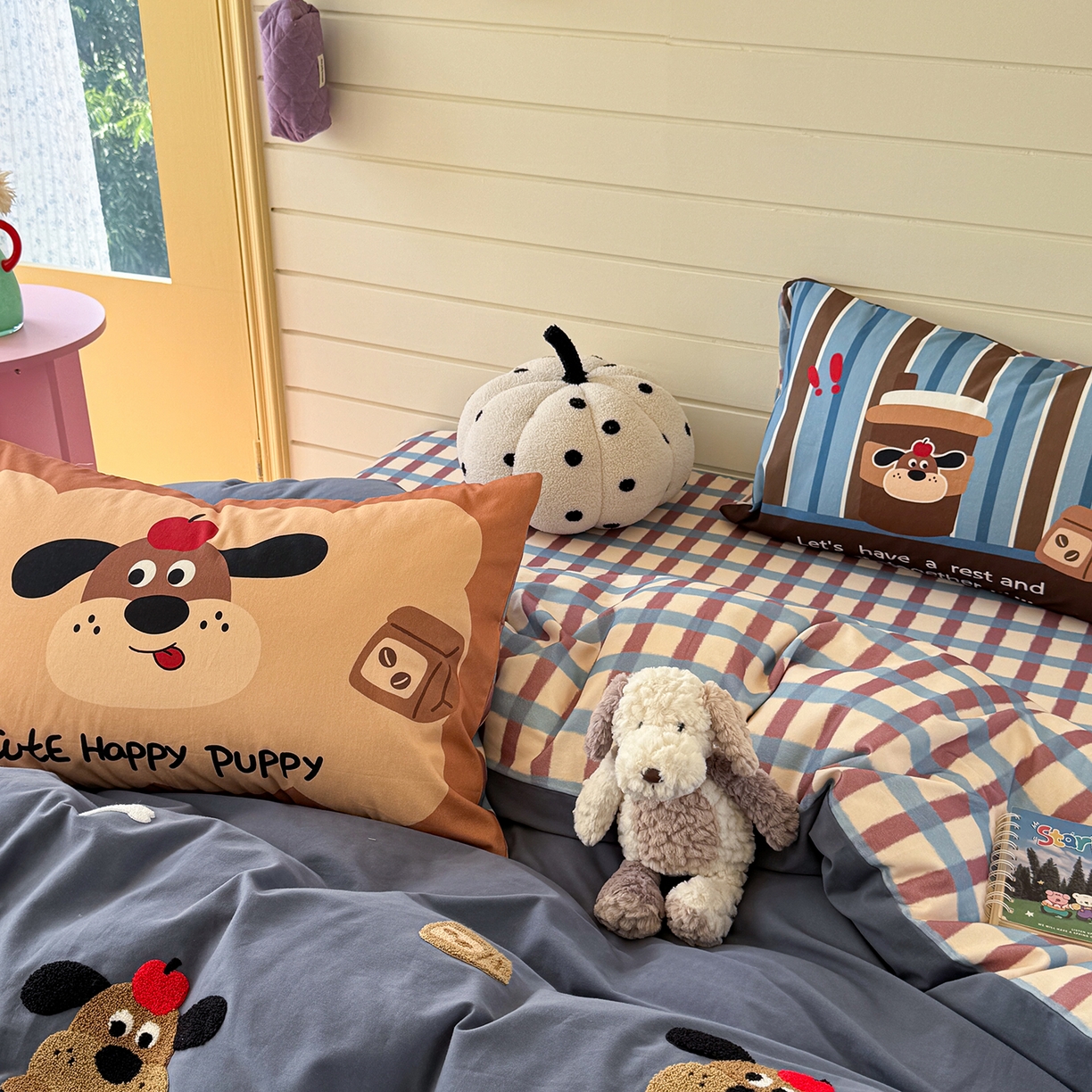 91家纺网 家纺一手货源 找家纺 （总）柚子YOUTH 2025新款全棉秋冬磨毛毛巾绣四件套