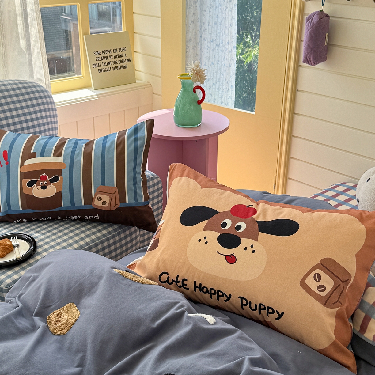 91家纺网 家纺一手货源 找家纺 （总）柚子YOUTH 2025新款全棉秋冬磨毛毛巾绣四件套