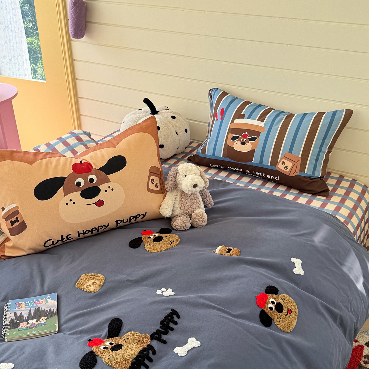 91家纺网 家纺一手货源 找家纺 （总）柚子YOUTH 2025新款全棉秋冬磨毛毛巾绣四件套