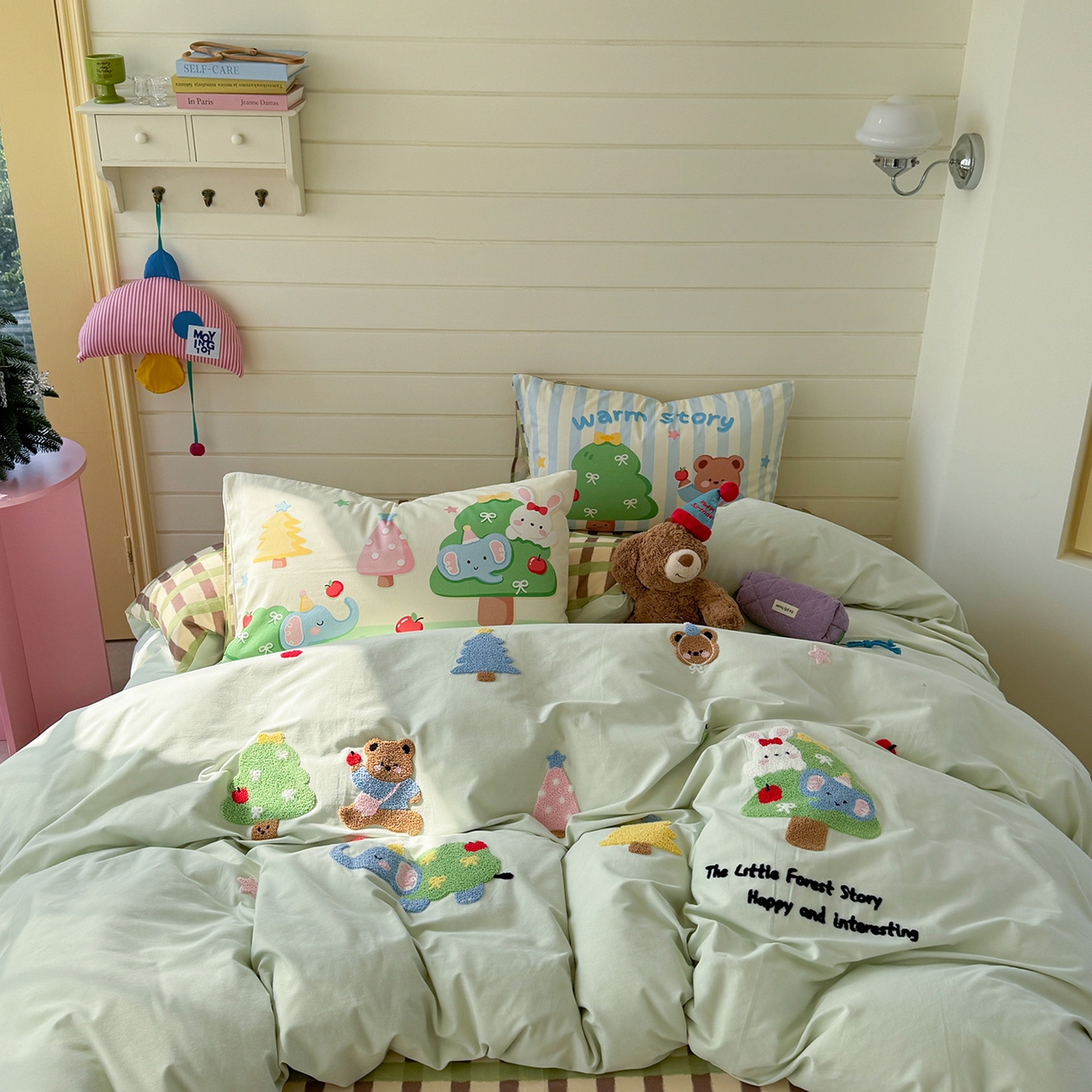 91家纺网 家纺一手货源 找家纺 （总）柚子YOUTH 2025新款全棉秋冬磨毛毛巾绣四件套