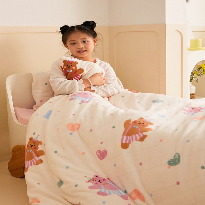 91家纺网 家纺一手货源 找家纺 （总）嗨生活 2025新款加厚牛奶绒三件套儿童套件幼儿园三件套系列