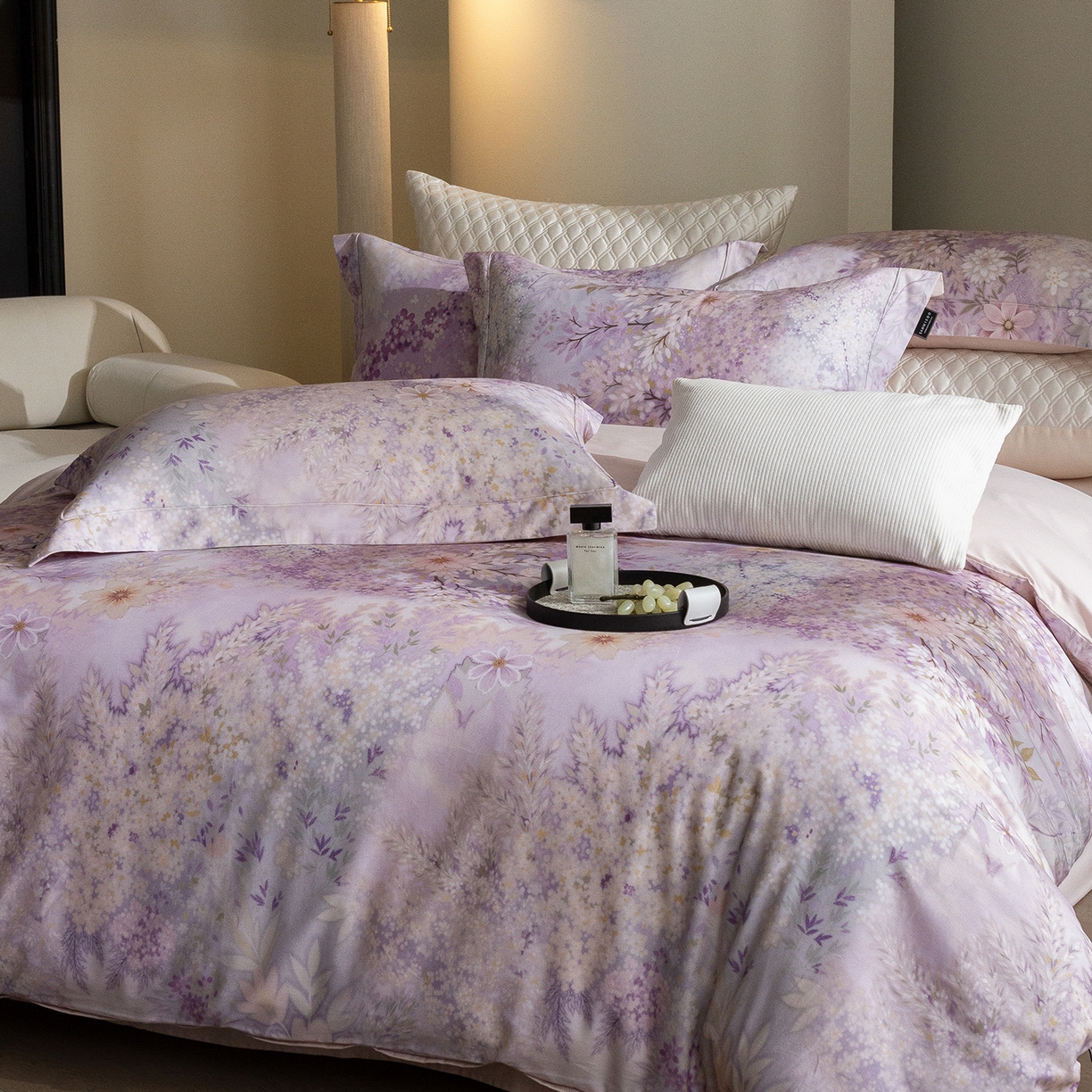 91家纺网 家纺一手货源 找家纺 （总）三味舒屋 2025新款暖阳画卷系列S50数码印花磨毛四件套