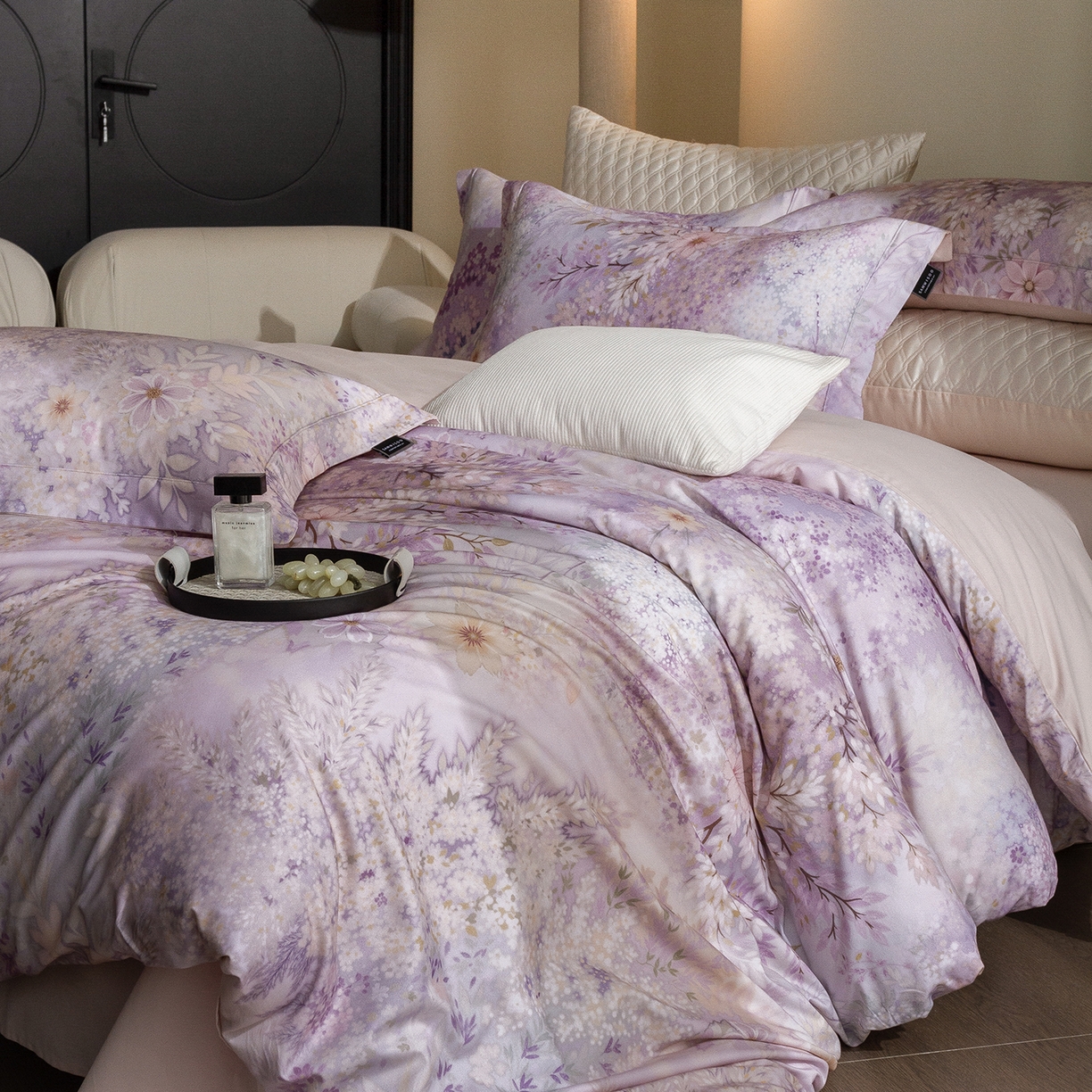 91家纺网 家纺一手货源 找家纺 （总）三味舒屋 2025新款暖阳画卷系列S50数码印花磨毛四件套