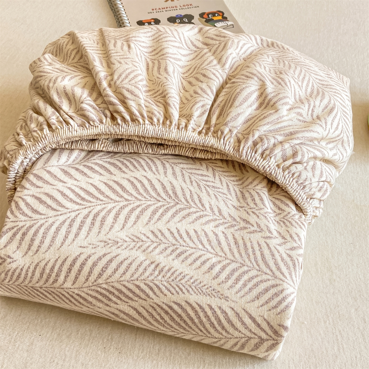 91家纺网 家纺一手货源 找家纺 （总）灰鲸 2025新款A类全棉磨毛单品床笠 床笠单件