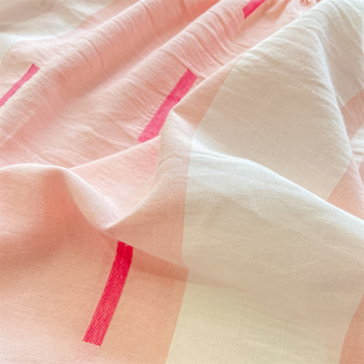 91家纺网 家纺一手货源 找家纺 灰鲸 2025新款A类全棉磨毛单品床笠 床笠单件 速律-粉