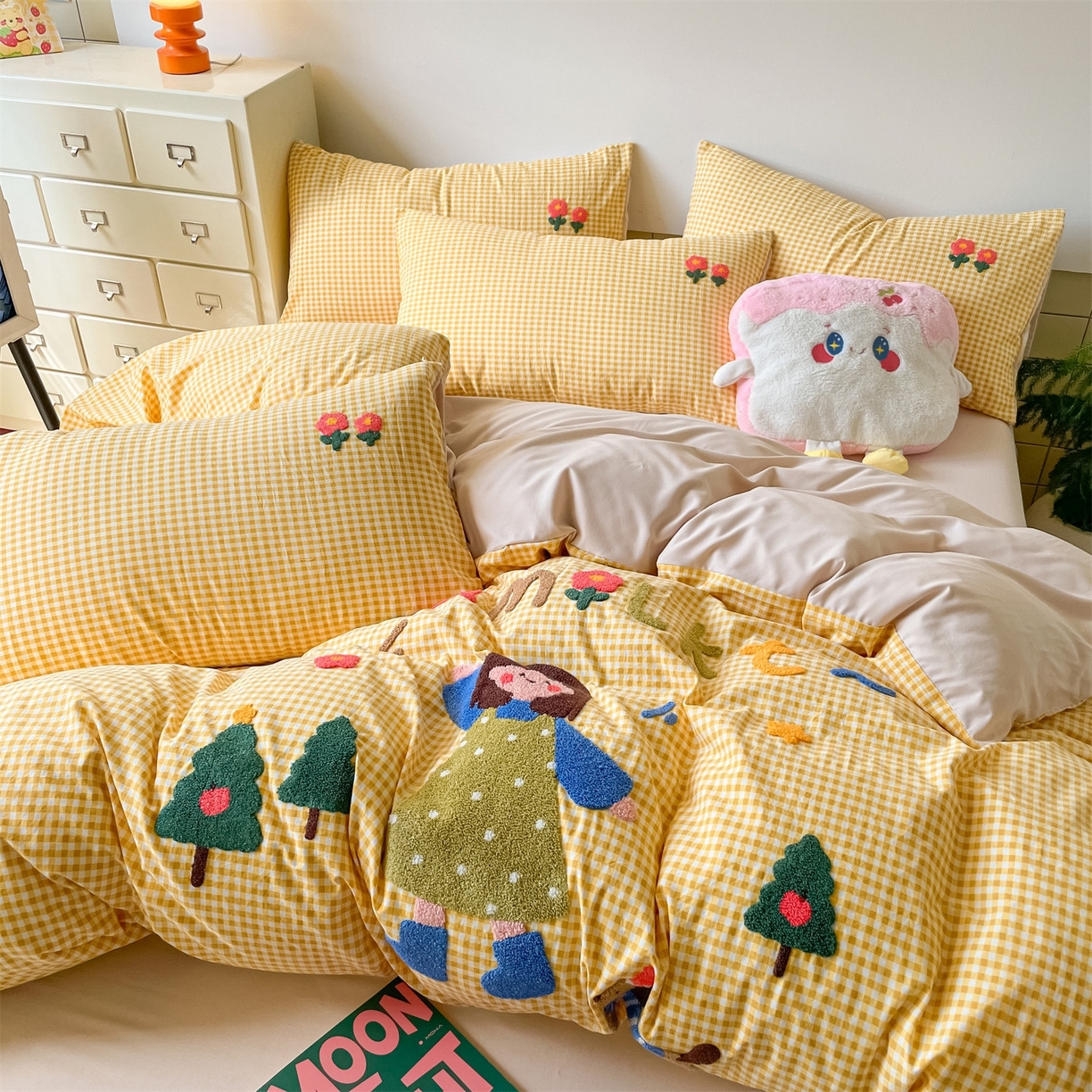 91家纺网 家纺一手货源 找家纺 （总）义博家纺 2025新款A类印花毛巾绣四件套