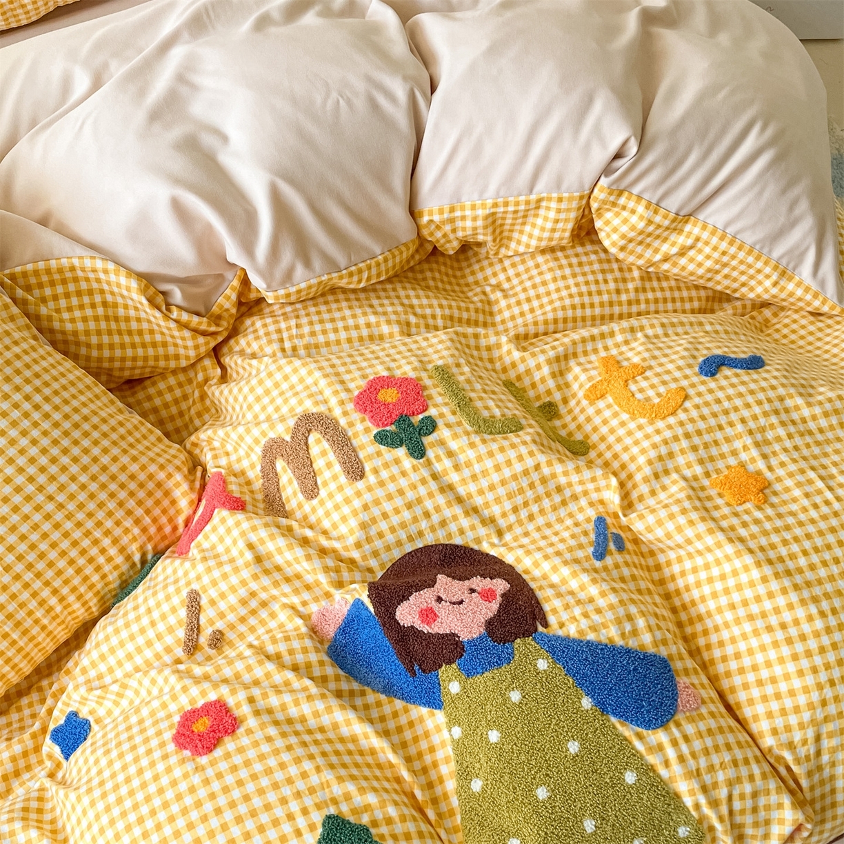 91家纺网 家纺一手货源 找家纺 （总）义博家纺 2025新款A类印花毛巾绣四件套