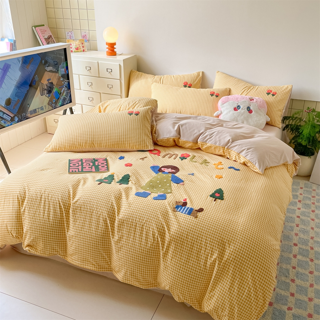 91家纺网 家纺一手货源 找家纺 （总）义博家纺 2025新款A类印花毛巾绣四件套