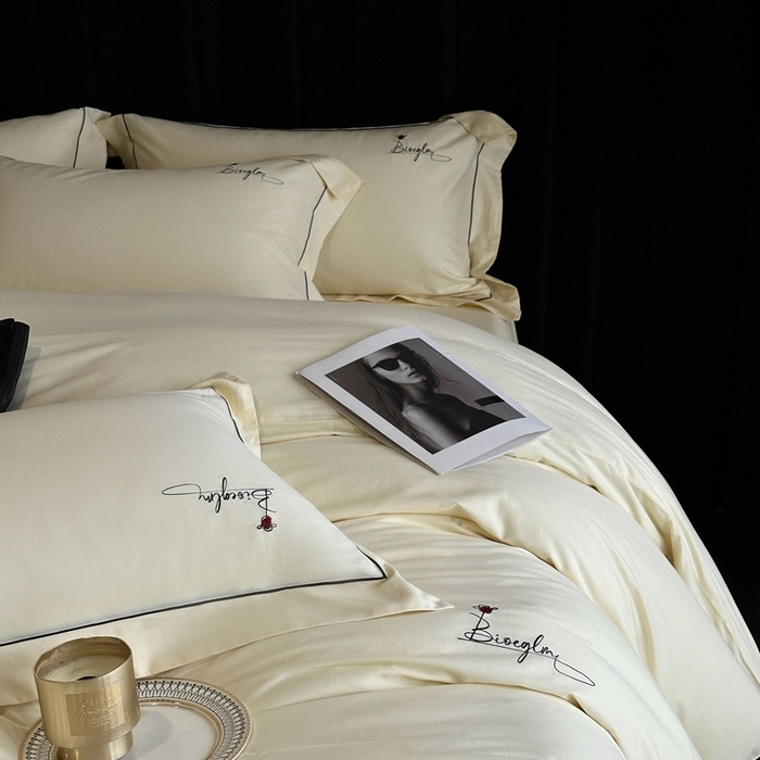 91家纺网 家纺一手货源 找家纺 南泉坊 2025新款60支全棉纯棉数码印花磨毛四件套 知薇-嫩芽色