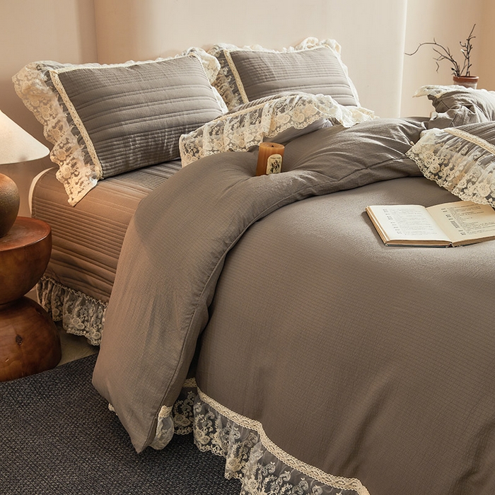 91家纺网 家纺一手货源 找家纺 予梦家纺 2025新款床盖 蔷薇-云雾灰