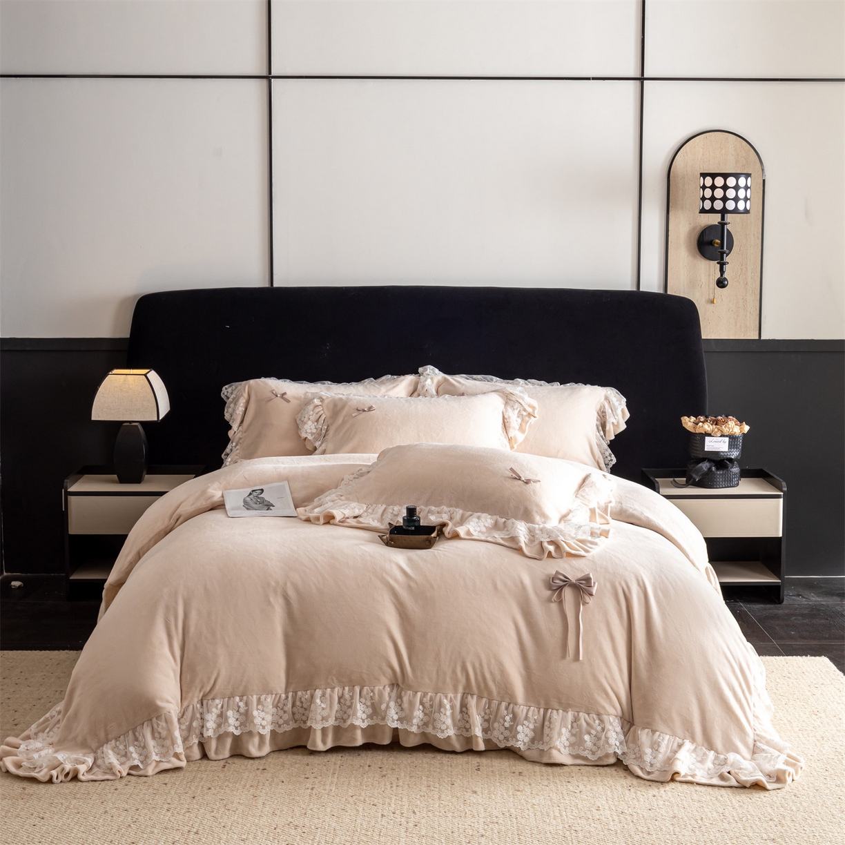 91家纺网 家纺一手货源 找家纺 罗优家纺 2025新款超细旦天丝+棉四件套（高档礼盒包装） 茉莉白