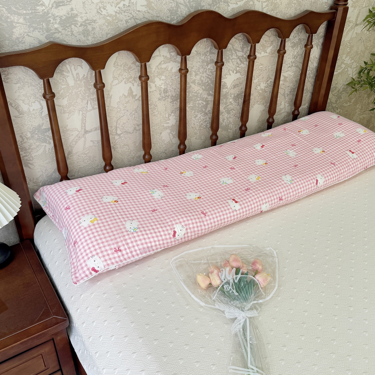 91家纺网 家纺一手货源 找家纺 （总）昕科 2025新款A类母婴级-全棉双层纱双人长枕套 （不含芯）