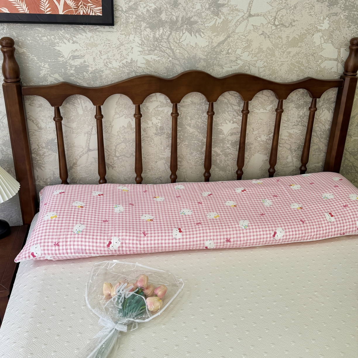 91家纺网 家纺一手货源 找家纺 （总）昕科 2025新款A类母婴级-全棉双层纱双人长枕套 （不含芯）