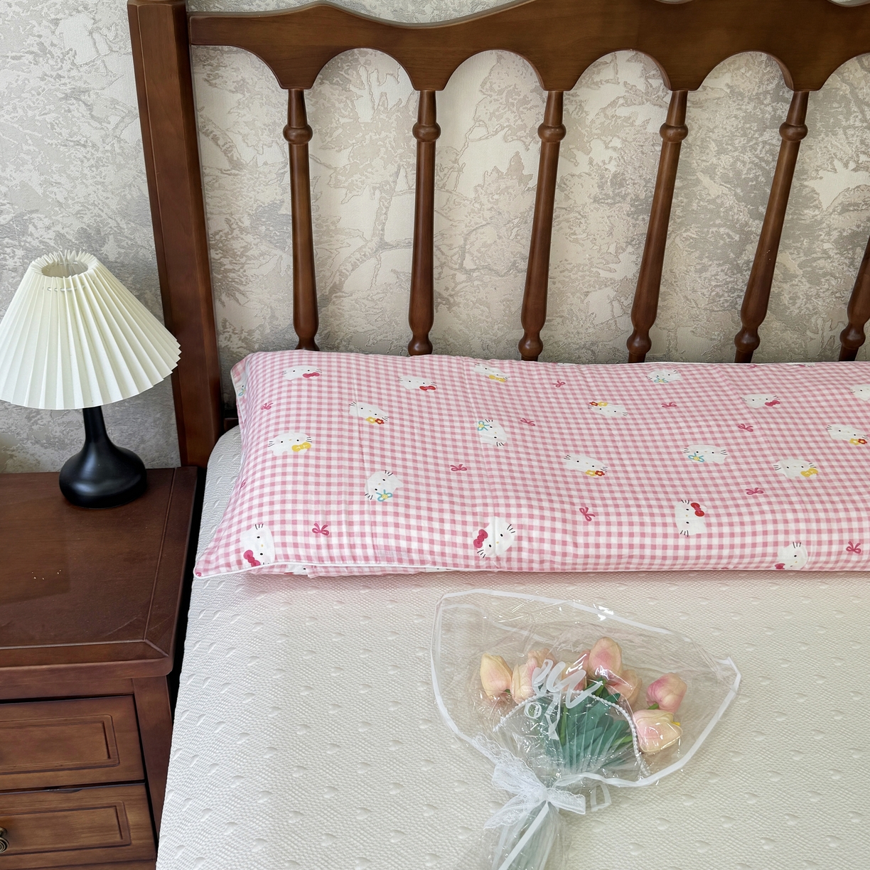 91家纺网 家纺一手货源 找家纺 （总）昕科 2025新款A类母婴级-全棉双层纱双人长枕套 （不含芯）