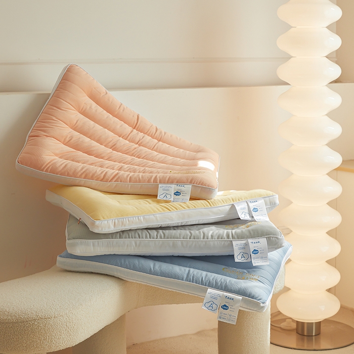 91家纺网 家纺一手货源 找家纺 皇冠之家枕芯 2025新款云柔绒感枕头枕芯 灰色