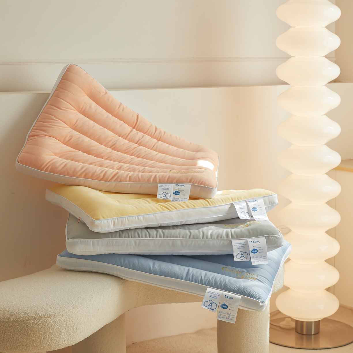 91家纺网 家纺一手货源 找家纺 （总）皇冠之家枕芯 2025新款云柔绒感枕头枕芯