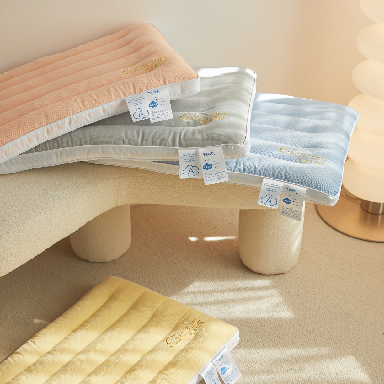 91家纺网 家纺一手货源 找家纺 （总）皇冠之家枕芯 2025新款云柔绒感枕头枕芯