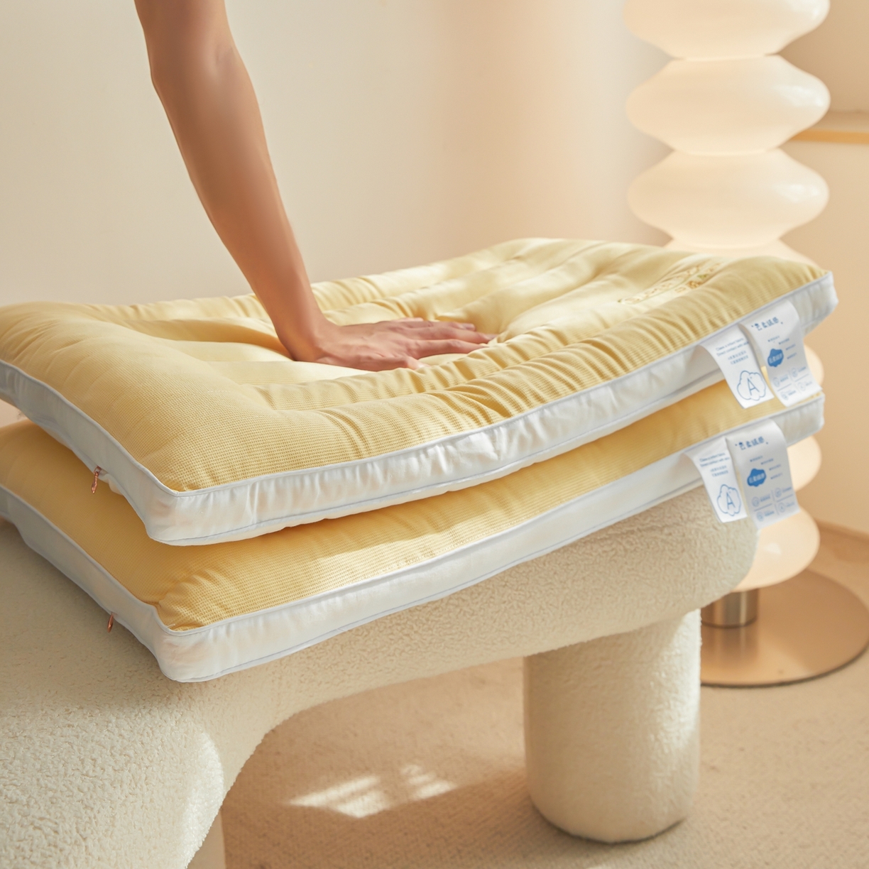 91家纺网 家纺一手货源 找家纺 （总）皇冠之家枕芯 2025新款云柔绒感枕头枕芯