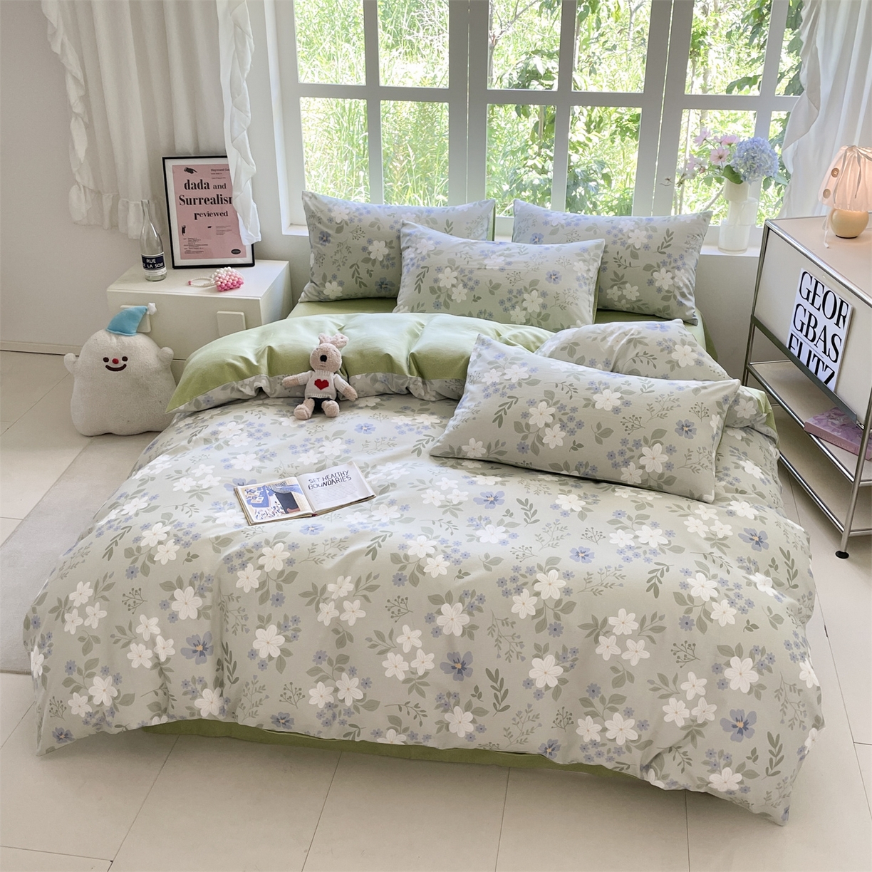 91家纺网 家纺一手货源 找家纺 （总）本制 2025秋冬新款全棉混纺磨毛印花四件套