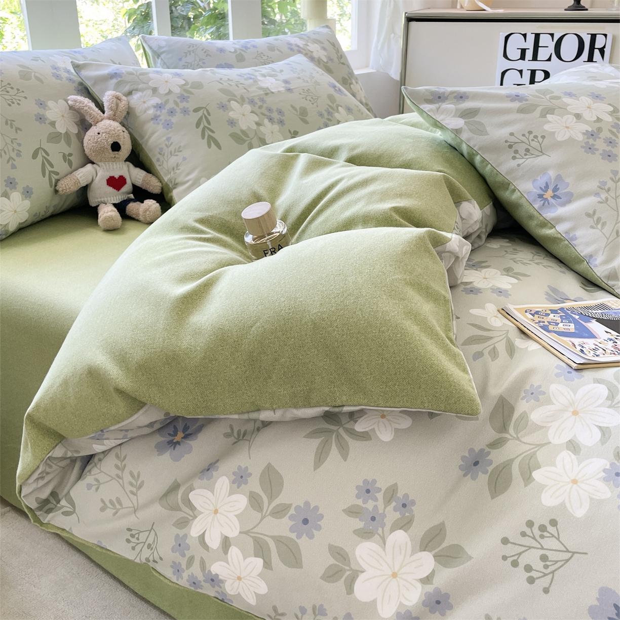 91家纺网 家纺一手货源 找家纺 （总）本制 2025秋冬新款全棉混纺磨毛印花四件套