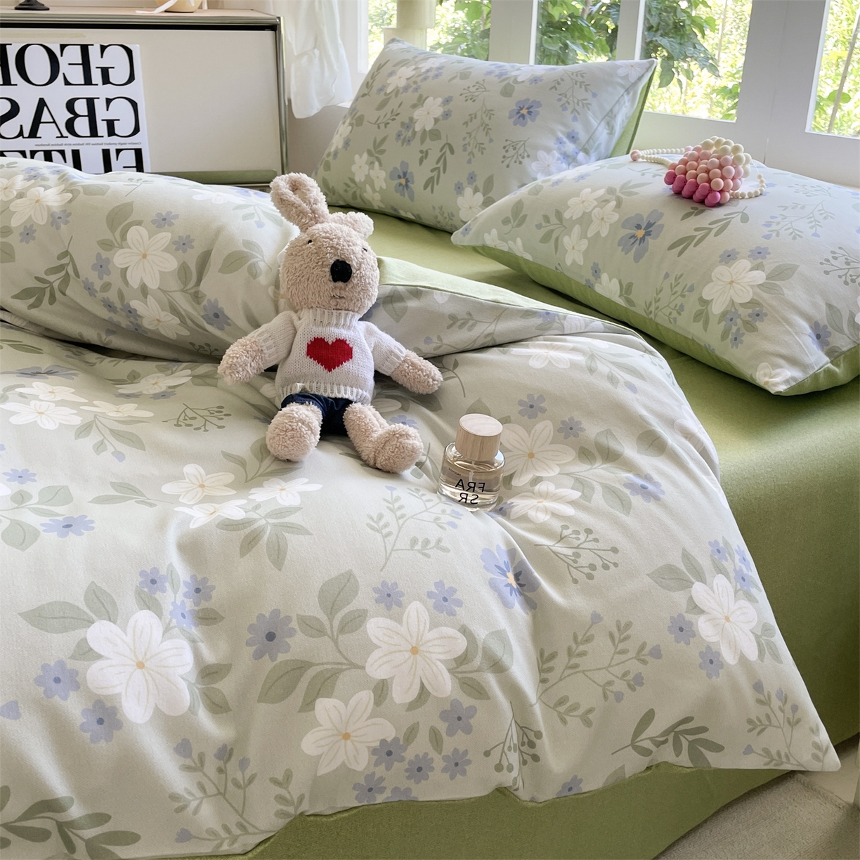 91家纺网 家纺一手货源 找家纺 （总）本制 2025秋冬新款全棉混纺磨毛印花四件套